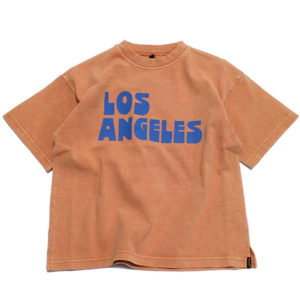セール 「50%OFF」 半袖Tシャツ &quot;エフオーキッズ&quot; グラフィックガーメントダイTシャツ オレ...