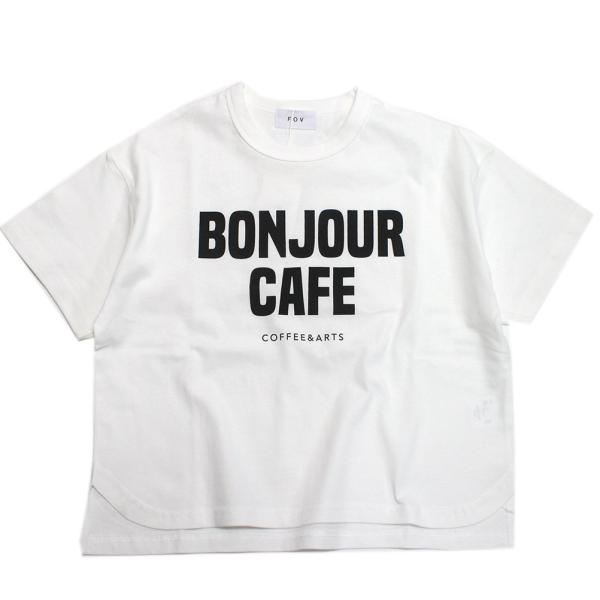 セール 「50%OFF」 半袖Tシャツ "フォブ" BONJOUR Tシャツ ホワイト(WH)