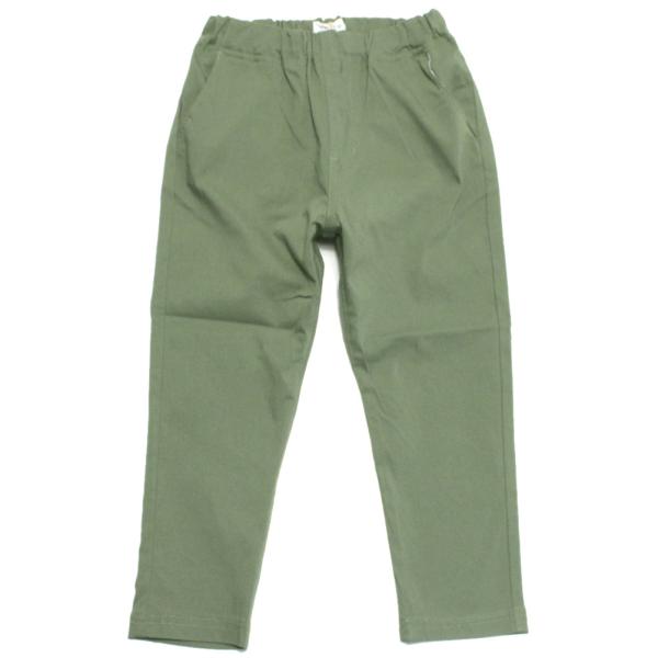 ロングパンツ "フォブ" テーパードスリムロングパンツ カーキ(KH)