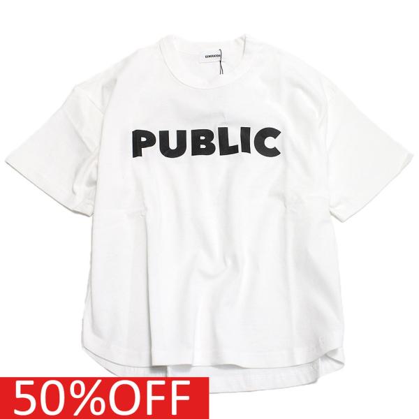 半袖Tシャツ &quot;ジェネレーター&quot; 子供服 PUBLIC Tシャツ ホワイト(WH)