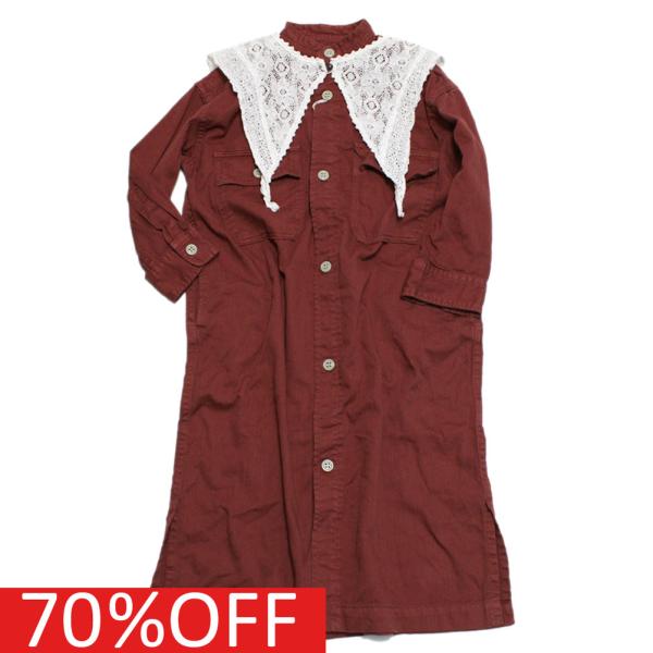 セール 「70%OFF」 ワンピース &quot;ゴートゥーハリウッド&quot; 子供服 ミニヘリンボン アーミー シ...