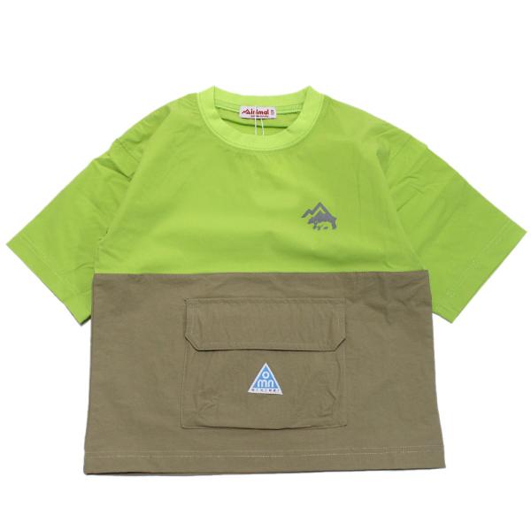 セール 「50%OFF」 半袖Tシャツ &quot;&quot;  4WAY/ストレッチキリカエシャツ イエローグリーン...