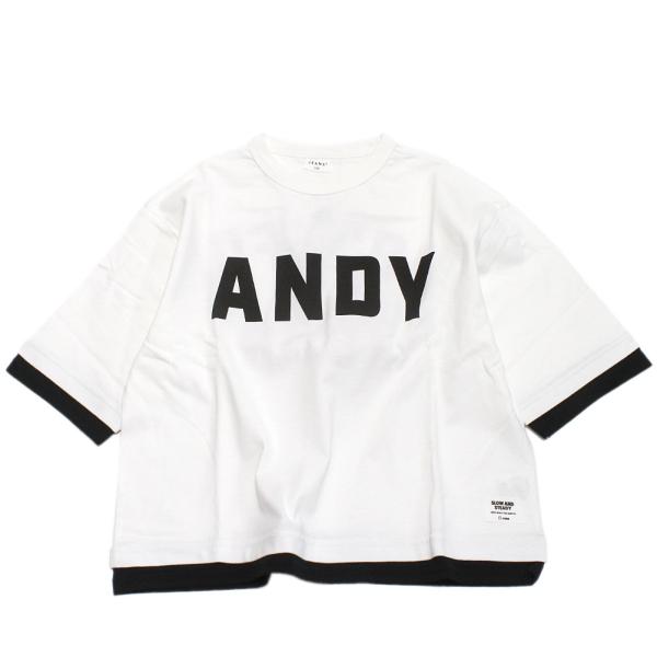 セール 「50%OFF」 半袖Tシャツ &quot;ジーンズベー&quot; ANDYレイヤード風Tシャツ(5分袖） オ...