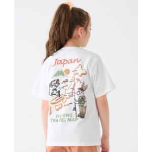 ファミリア 長袖Tシャツ トップス ハイネック 花柄 日本製 キッズ