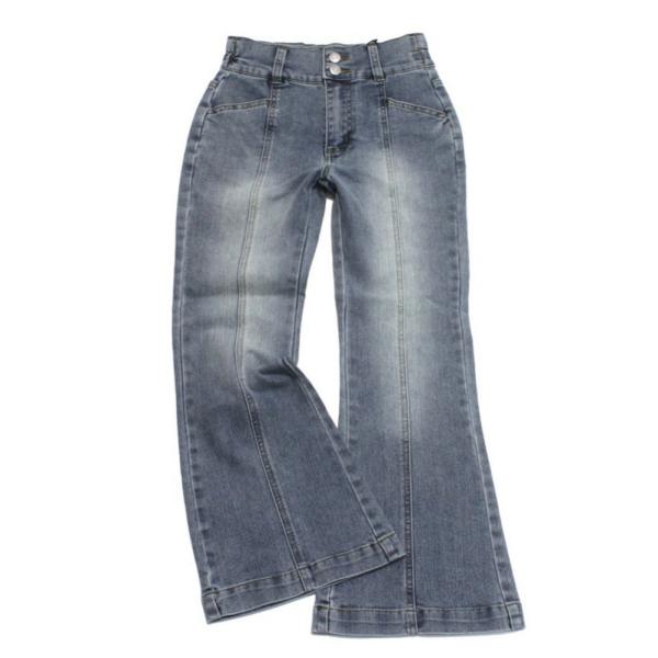 ロングパンツ "Love toxic　ラブトキシック" スタイルアップフレアデニムパンツ ブルー(5...