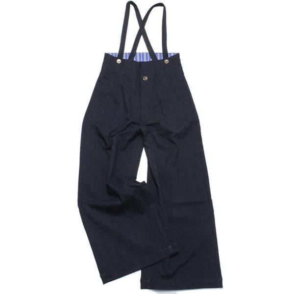 セール 「50%OFF」 ロングパンツ &quot;マルーク&quot; 速乾ストレッチデニム大人サロペット コン(5)