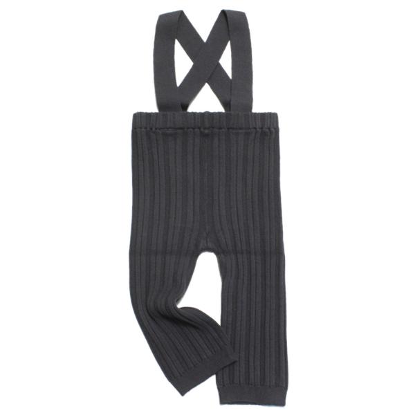 ベビーウェア・肌着 "mocmof モクモフ" サスペンダー付き レギンス グレー(GY)