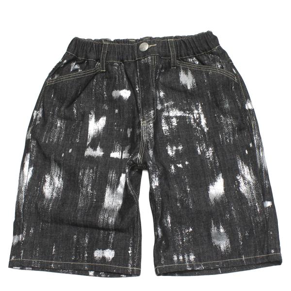 ハーフパンツ "makeyourday メイクユアデイ" ハクデニムパンツ ブラック(BK)