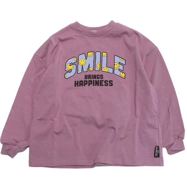 セール 「50%OFF」 長袖Tシャツ &quot;ニードルワークス&quot;  NeWo/スマイルロゴTシャツ ピン...