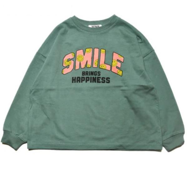 セール 「50%OFF」 長袖Tシャツ &quot;ニードルワークス&quot;  NeWo/スマイルロゴTシャツ グリ...