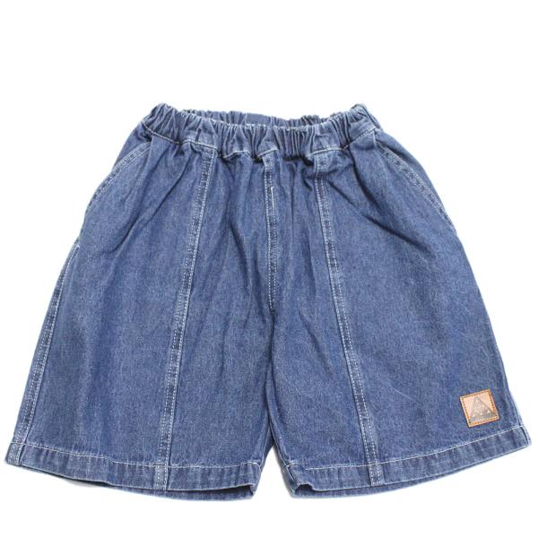 セール 「50%OFF」 ハーフパンツ &quot;オーシャン&amp;グラウンド&quot; タックデニムワイドショーツ ナチ...