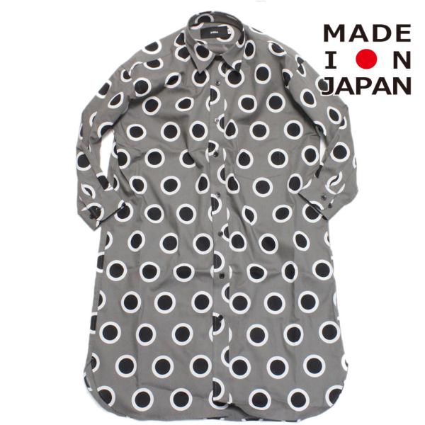 セール 「80%OFF」 シャツ・ブラウス "pilkku ピルック" ダブルドットロングシャツ チ...