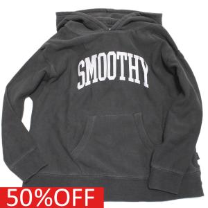 セール 「50%OFF」 パーカー "スムージー　SMOOTHY" 子供服 ガーメントカレッジパーカー ブラック｜circus-circus