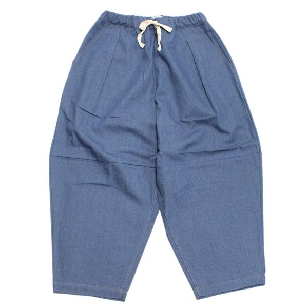 セール 「50%OFF」 ロングパンツ &quot;アンディニー&quot; デニムタックバルーンパンツ ブルー(BL)