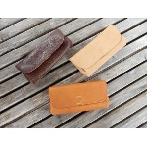 フラップ式長財布 [cham] チャム 姫路レザー アンティック加工 牛革 本革 長財布 レザーウォレット 革財布 さいふ エイジング