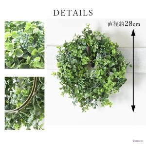 リース 玄関 ドア ユーカリ フェイク グリー...の詳細画像4