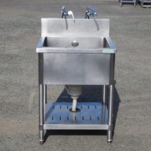 タニコー 業務用 ステンレス 1槽 シンク W600 D600 H800(+150)mm 厨房 槽内...