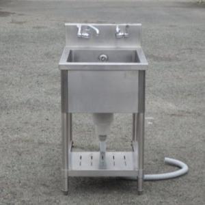 業務用 ステンレス 1槽 シンク W500 D750 H800(+150)mm 厨房 槽内寸W417...