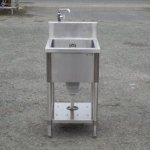 1 タニコー 業務用 ステンレス 1槽 シンク W450 D600 H800(+150)mm 厨房 ...
