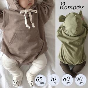 くま耳 ロンパース 赤ちゃん ベビー 子供服 子供