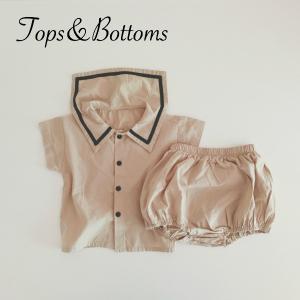 くすみカラー ２点セット セーラー トップス ボトムス