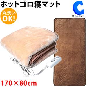 ホットカーペット 1畳用 ホットマット 一人用 洗える 電気ごろ寝マット 約170cm×80cm ベージュ ブラウン 全2色 MORITA MM-17CTR