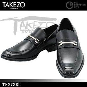 ビジネスシューズ メンズ 紳士靴 ビジネスシューズ TAKEZO（タケゾー） TK273BL ブラック ビットローファー (送料無料)｜ciz