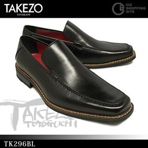 ビジネスシューズ メンズ 紳士靴 ビジネスシューズ TAKEZO（タケゾー） TK296BL ブラック ローファー (送料無料)｜ciz