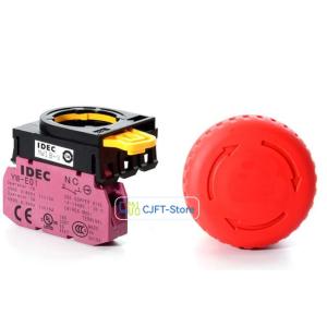 ☆ 新品 5セット IDEC 緊急停止ボタンスイッチYW1B-V4E01R YW-E01 非常停止1...