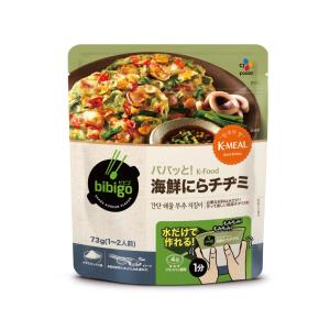 [公式] bibigo ビビゴ パパッとK-Food 海鮮にらチヂミ 単品 簡単調理 チヂミ 常温 韓国料理 韓国グルメ｜cjjapan