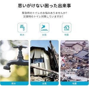 【凝固剤+処理袋付属】簡易トイレ防災 折り畳み...の詳細画像3