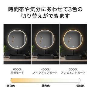鏡 壁掛け ウォールミラー 女優ミラー LED...の詳細画像5