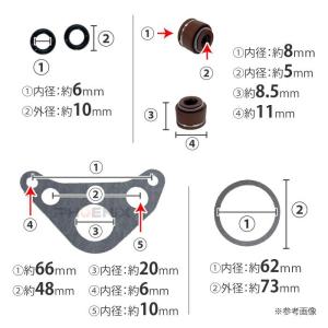 ガスケット セット エンジン用 ダックス ジャ...の詳細画像2