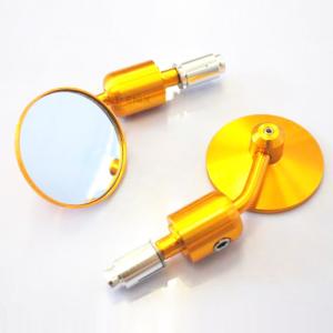 バーエンドミラー 汎用 HALCYON ハルシオンタイプ 角型 メッキ 左右