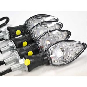 LED ウインカー 4個 SET 12V ウィンカー M10 P1.5 アンバー  バイク オートバ...