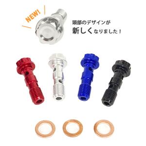 バンジョーボルト M10 P1.0 / M10 P1.25 1本 ワッシャー