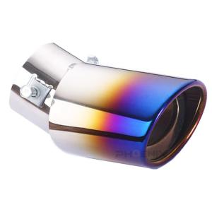 マフラー カッター 下向き 車 汎用 シングル オーバル