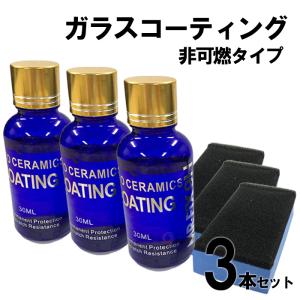 コーティング剤 車 セラミックコート mr-fix 9h2 30ml 非可燃 硬化剤 撥水 汚れ 防止 光沢 輝き くすみ 黄ばみ 対策 バイク カーコーティング 3本 セット｜ck-custom