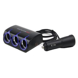 シガーソケット USB 3連 カー用品 カーアクセサリー 内装パーツ USB ソケット ポート  12V・24V対応 充電 iphone android 便利 携帯 スマホ