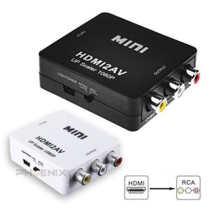 HDMI to AV 変換 アダプタ コンポジット RCA 12V アナログ コンバーター 3色 テレビ ゲーム AV出力 変換器