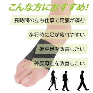 偏平足 サポーター 薄型 軽量 通気 扁平足 ...の詳細画像1
