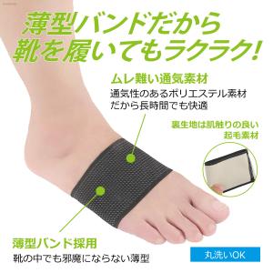 偏平足 サポーター 薄型 軽量 通気 扁平足 ...の詳細画像3