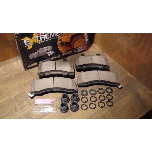 ブレーキパッド 88-99y 高性能 フロント 370 POWERSTOP/Z36 けん引向 カーボ...