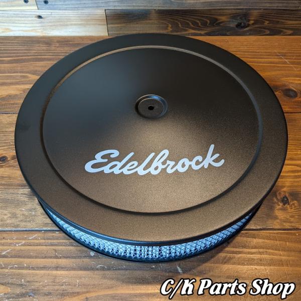 エアクリーナー 73-95y CAB/TBI ブラック 14ｘ3インチフィルター Edelbrock...