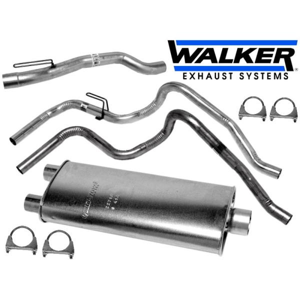 マフラーキット 触媒後 1台分 WALKER 純正タイプ 89-93yEXTショート φ3 エキゾー...