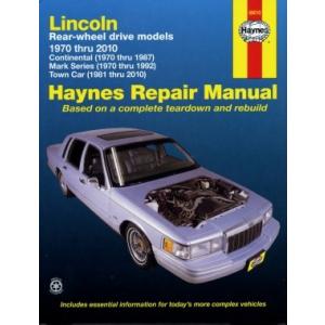 整備マニュアル HAYNES ヘインズ 70-10年 リンカーン RWD タウンカー マークシリーズ...