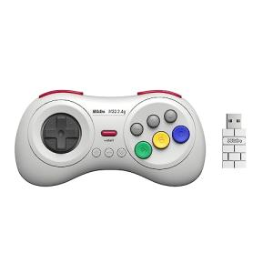 8Bitdo M30 2.4Gワイヤレスゲームパッド for Sega Genesis Mini & Mega Drive Mini &Switch 6ボタンレイアウト （White）の商品画像
