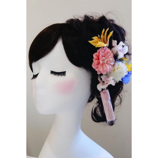 髪飾り　ピンク