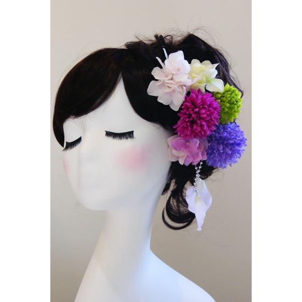 髪飾り　ラベンダー