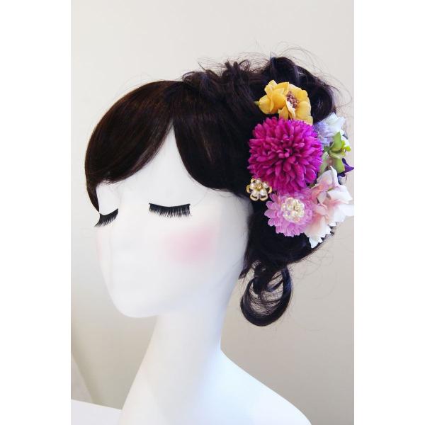 髪飾り　ラズベリー